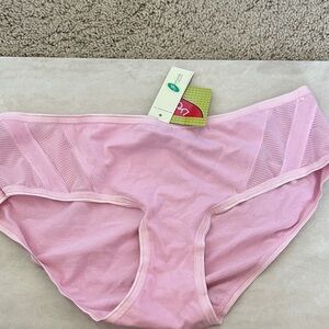 Femina Lingerie Pink Mesh Detail Panties NWT - size XL